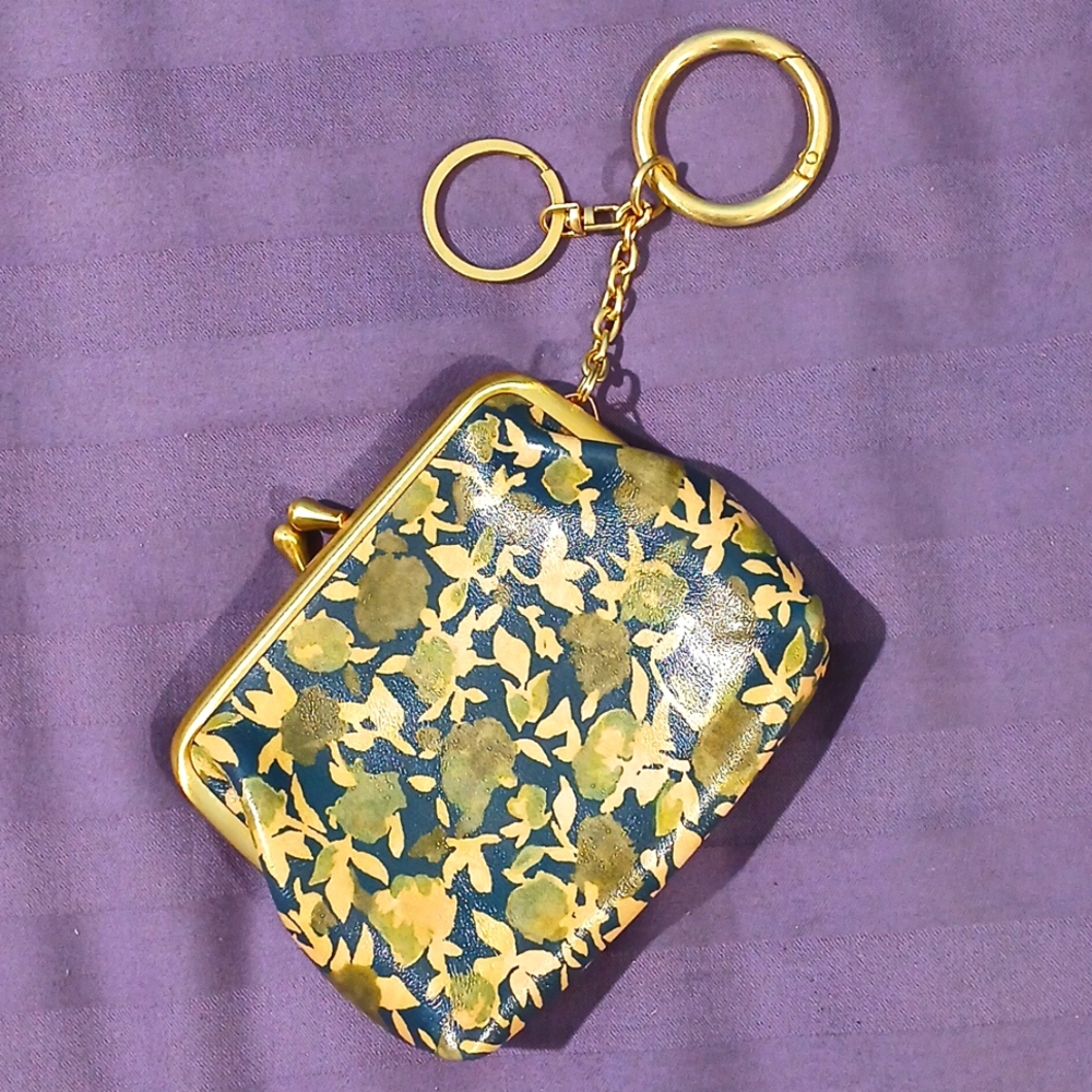 Floral Coin Purse with Keychain Made By Patricia Nash